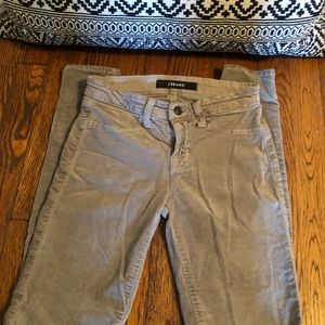 J Brand skinny velvet jeans in Fox